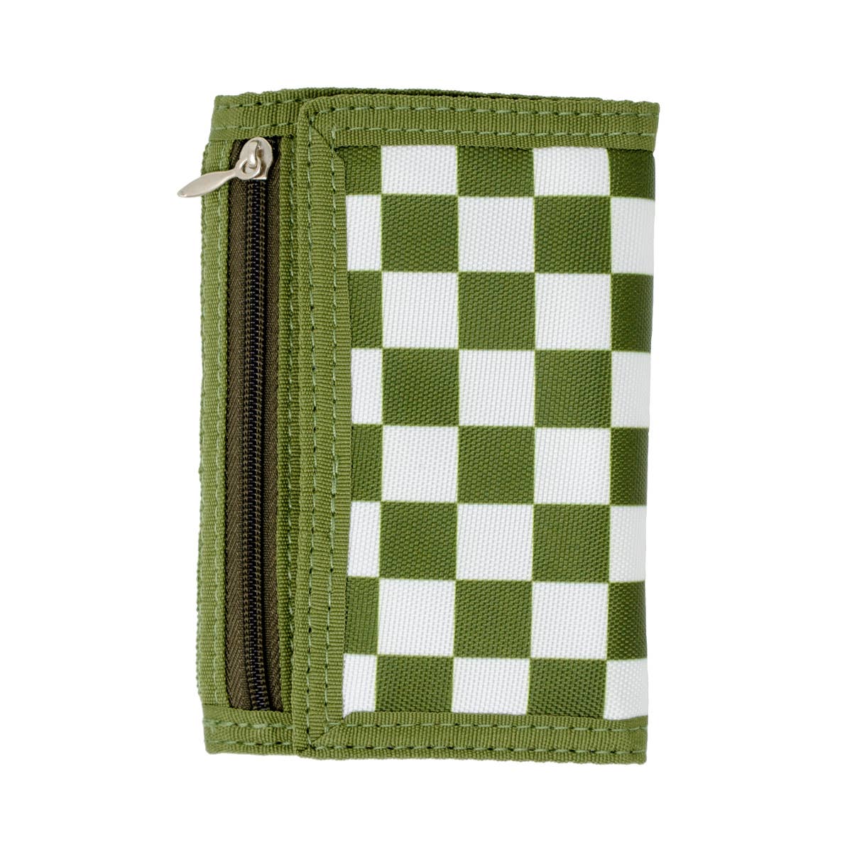 Checkered Boy Wallet: Black