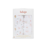 2-pack Cotton Swaddles -Kitty Cat/ Flower Field