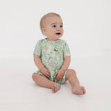 Sage Blossom Bamboo Twirl Dress with Bodysuit