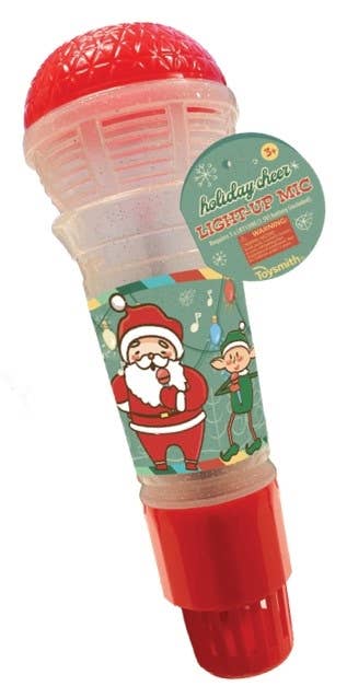 Holiday Cheer Light-Up Mic, Christmas, stocking stuffer