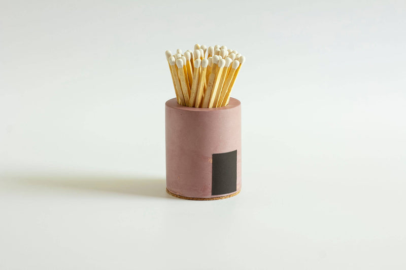Cylinder Match Holder: Black / Rainbow