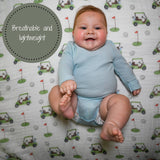 Baby Muslin Swaddle Blanket 47x47 Golf A Round