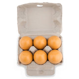 New Classic Toys Wooden toy eggs - 6 pieces