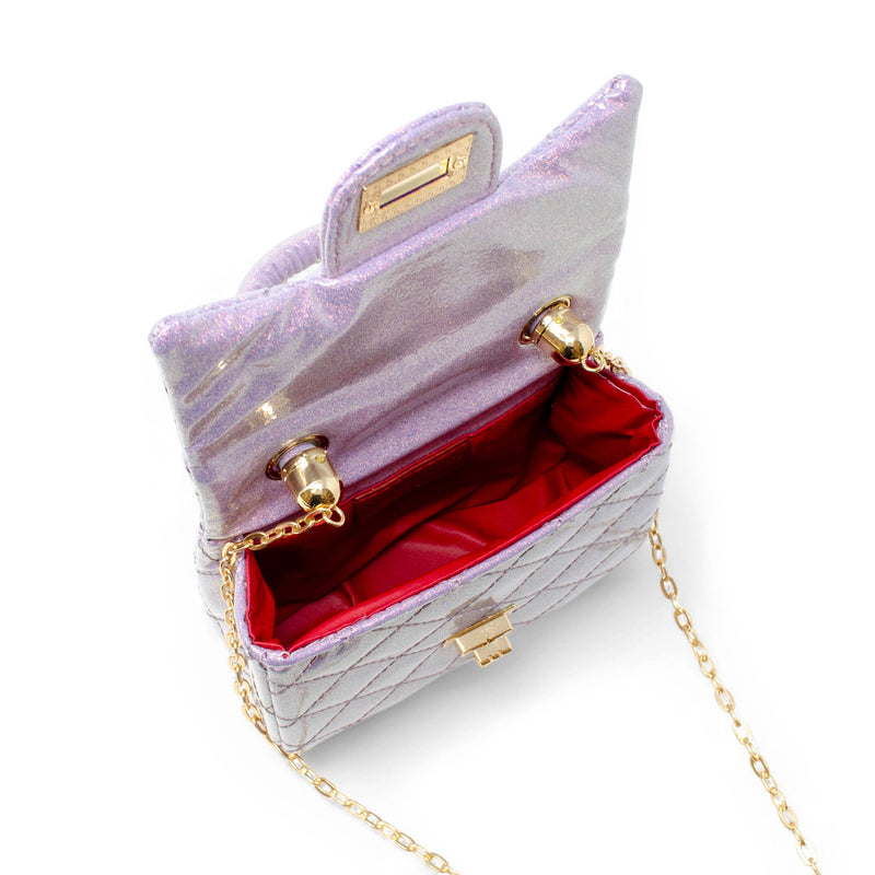 Classic Sparkle Top Handle Handbag: Bubblegum