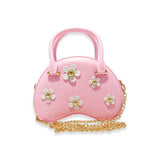 B3005 Floral Matt Jelly Dome Purse (3 Colors): PINK