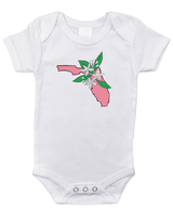 Florida Orange Blossom Baby Onesie: 3-6M