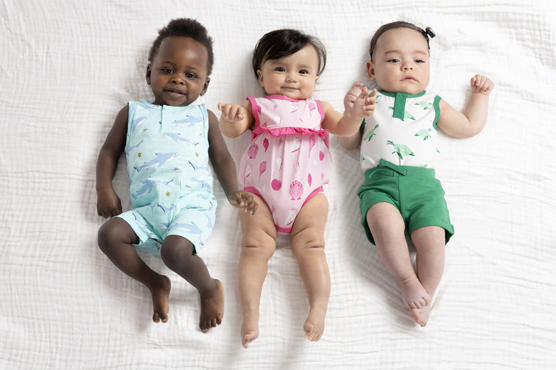 Sleeveless Shorty Henley Romper_Swimming with Sharks: Boy / Swimming with Sharks