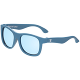 Midnight Blue Polarized Kid Sunglasses with Mirrored Lens: Ages 6+