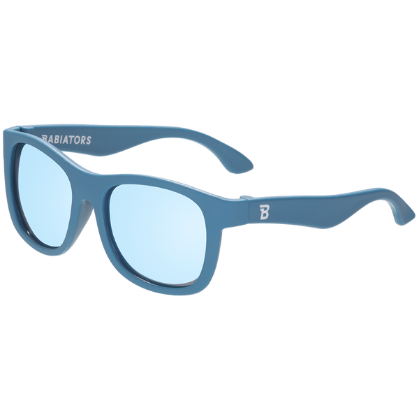 Midnight Blue Polarized Kid Sunglasses with Mirrored Lens: Ages 6+