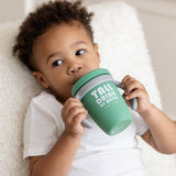 Tall Drink of Water Happy Sippy Cup: Green