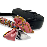 B1309 & B1342 Saddle Purse w/ Scarf (6 Colors): PINK / B1309 - SMALL