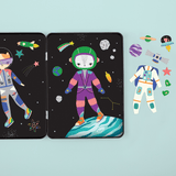 Space Cat Magnetic Tin by Chronicle Books with colorful space-themed cat illustration and secure magnetic closure.