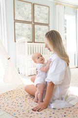 Blush Peach Madame Butterfly Shawl Blanket: Multi