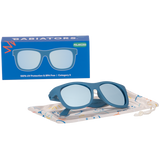 Midnight Blue Polarized Kid Sunglasses with Mirrored Lens: Ages 6+
