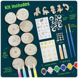 Glow-in-the-Dark Wood Painting Craft Kit for Kids, Art Kit