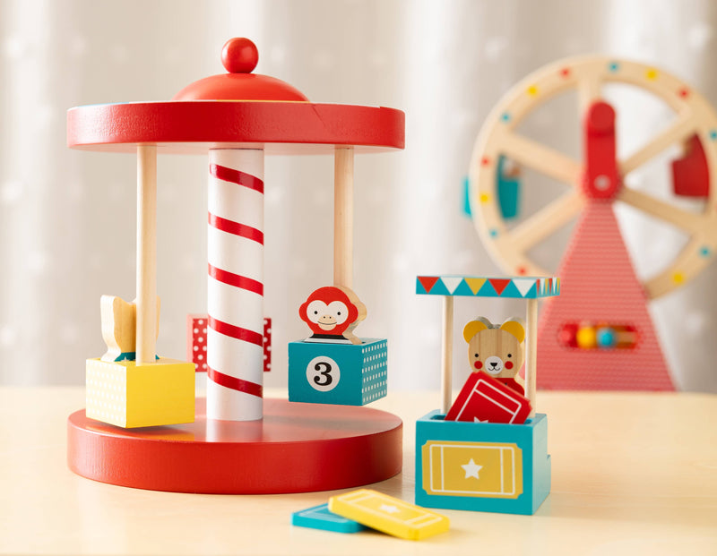 Merry-Go-Round Wooden Carousel