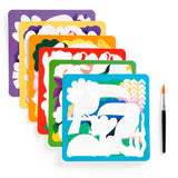Rainforest Friends Color Magic Water-Reveal Kit by Chronicle Books showing a colorful rainforest scene with magic water revealing vibrant images.