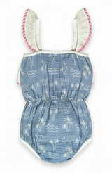 Malibu Willa Bubble Romper: MALIBU / 6-9m