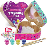 Paint Your Own Wooden Kids Heart Treasure Box