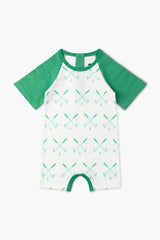 Baby Shorty Little Slugger Baby Romper_Golf Day: Boy / Golf Day / 3-6m