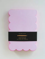 Scalloped Shaped Notepad | Lilac + Hot Pink