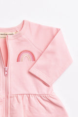 3-Piece Baby Zip Peplum Set_Light Pink: Girl / Light Pink / 0-3m