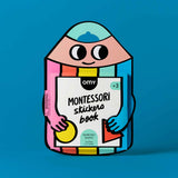 OMY Montessori Stickers Book featuring colorful shapes for educational and creative activities for children.