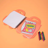 Super Coloring & Sticker Book Yummy by OMY featuring bright illustrations of delicious foods and fun sticker pages.