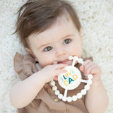 I Love Dad Happy Teether: Off White