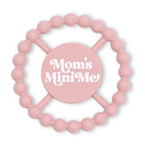 Bella Tunno Moms Mini Me Happy Teether, soft silicone teething toy with cute design for babies to soothe gums.