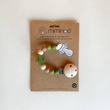 Pacifier Clip Teether Holder Cactus Desert for babies: Pink