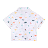 Planes Baby Shirt & Shorts Set (Organic Muslin): Natural / 12-18M