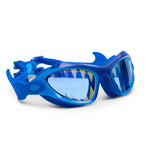 Kids' Megamouth Shark Swim Goggle by Bling2o, featuring colorful shark design and adjustable strap for comfortable pool swimming.
