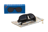 Jet Black Baby and Kid Aviator Kids Sunglasses: 3-5Y / Aviators