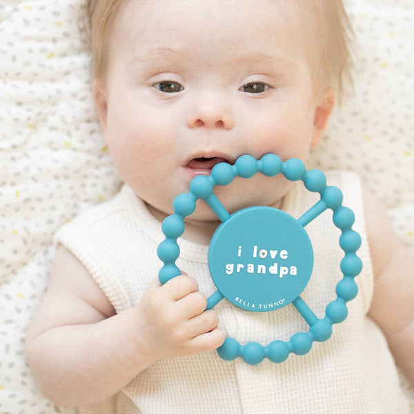 I Love Grandpa Happy Teether: Blue