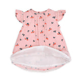 Strawberry Baby Dress + Bloomer (Organic Muslin): Pink / 12-18M