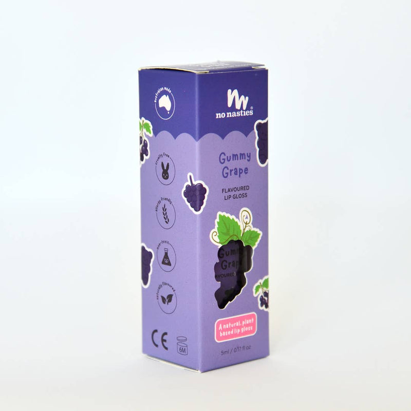 Natural Kids Lip Gloss Wands - Multiple Flavours available: Birthday Cake - Shimmery Cream Coloured
