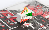 CandyLab Toys Pizza Van toy vehicle with colorful pizza-themed design, featuring a playful and detailed miniature pizza van.