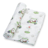 Baby Muslin Swaddle Blanket 47x47 Golf A Round