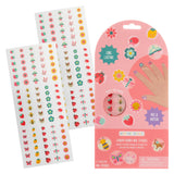 Clear nail stickers with fairytale designs from Stephen Joseph Gifts, featuring whimsical and colorful patterns for decorative nails.