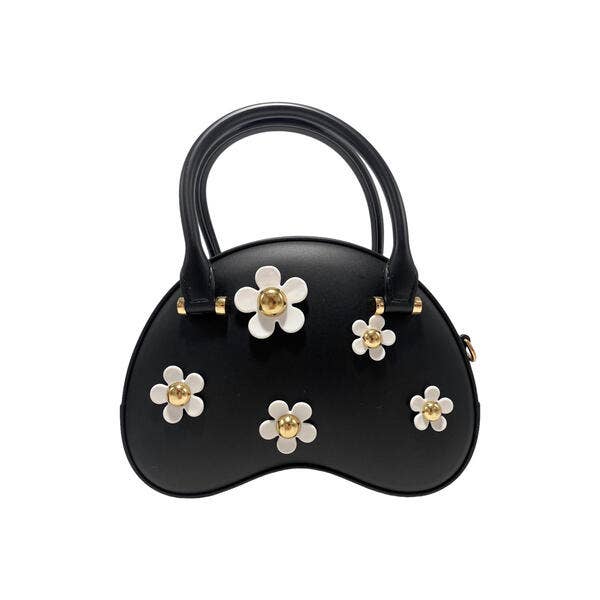 B3005 Floral Matt Jelly Dome Purse (3 Colors): GREEN