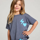 Lightning Love Girls Tee