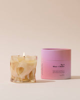 7.2oz Choice Blooms No. 3 Moss + Amber Candle with a glass jar and a natural moss and amber scent profile.