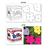 Andy Warhol Color Magic Bath Book by Chronicle Books showing vibrant illustrated pages for kids to enjoy during bath time.