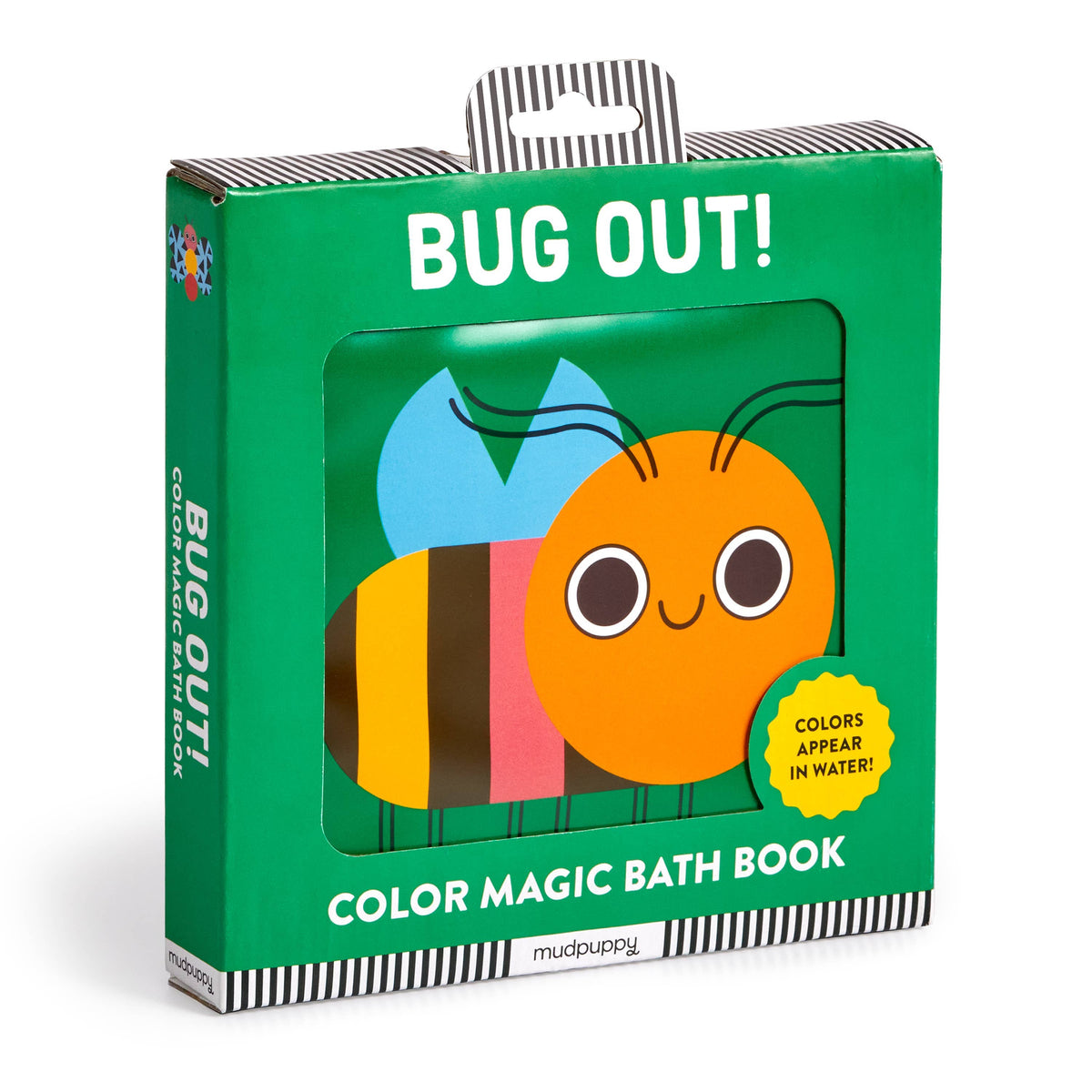 Color Magic Bath Book by Chronicle Books featuring fun bug-themed illustrations for kids to enjoy during bath time.