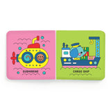 Color magic bath book featuring busy boats by Chronicle Books, with vibrant boat illustrations for kids to enjoy during bath time.