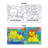 Color magic bath book titled "I Love You, Baby" by Chronicle Books, featuring vibrant illustrations for children to enjoy during bath time.