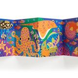 Ocean Life Sticker Sparkle Poster Activity Kit by Chronicle Books featuring colorful ocean animals and sparkly stickers.