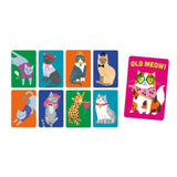 Old Meow! Card Game by Chronicle Books featuring colorful illustrated cards with playful cat designs and engaging game elements.