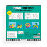 Colorful Pond Friends Color Magic Bath Book by Chronicle Books featuring aquatic animals and vibrant illustrations for bath time fun.